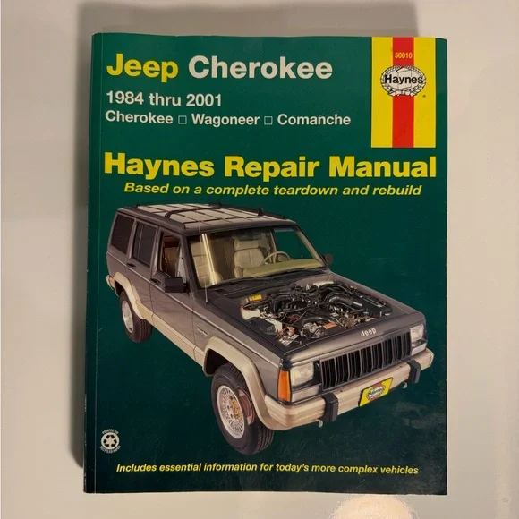Jeep Cherokee Wagoneer Comanche 1984 Thru 2001 Haynes Repair Manual - Picture 1 of 2